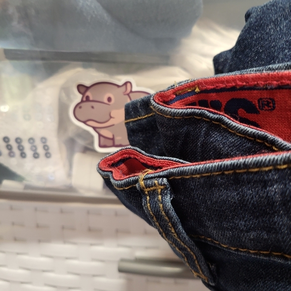 Levis 511 Youth Boys Denim Shorts Adjustable Stretch Waist NWT Size 12 - Picture 2 of 7